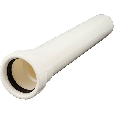 tecuro Tauchrohr - Wandrohr - Verlängerung 1 1/2 Zoll x Ø 40 x 250 mm, KS- weiß