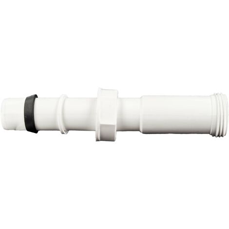 tecuro Überlauf-Verbindungsrohr Ø 25 x 165 mm mit 1 Zoll ÜWM