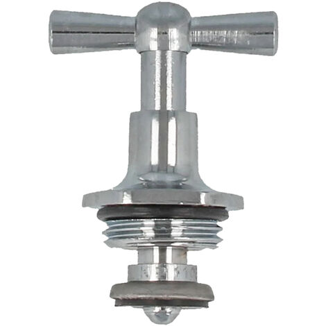 tecuro Ventil - Knebel - Oberteil 1/2 Zoll - DN 15 für Auslaufventile, verchromt