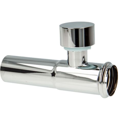 tecuro Verlängerungsrohr 125 mm mit Rohrbelüfter für Siphon Geruchsverschluss, verchromt