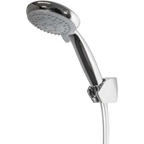 tecuro Wannenset ew-easy-100 - mit 5 Funktionen Handbrause, Brauseschlauch 125 cm, Wandhalter 3-fach verstellbar