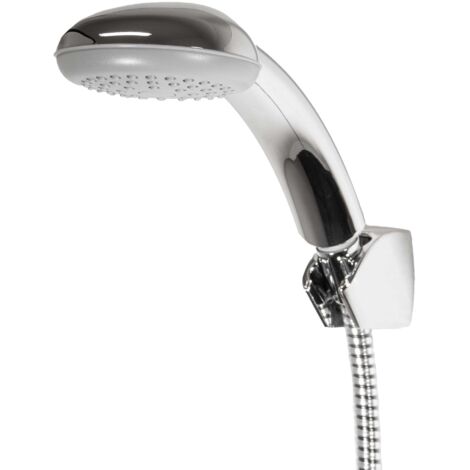 tecuro Wannenset ew-easy-90 - mit Handbrause 1-strahlig, Brauseschlauch 125 cm, Wandhalter 3-fach verstellbar