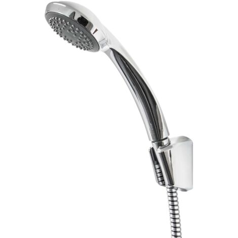tecuro Wannenset Komfort-70 - mit Handbrause 1-strahlig, Brauseschlauch 125 cm, Wandhalter