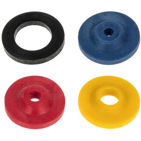tecuro Wasser-Spar-Set für Brauseschlauch/Duschkopf - Wasserdurchflussbegrenzer Blau 5 Liter, Rot 7 Liter, Gelb 11 Liter