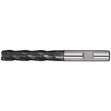 TECWERK Schaftfräser DIN 844 Typ HR D.10mm HSS-Co PM ALCRONA Weldon Z.4 lang TECWERK