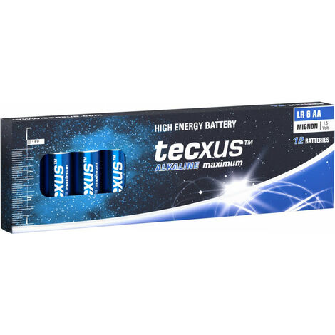tecxus LR6/AA (Mignon), Batterie alcaline au manganèse, 1,5 V (4040849595790)
