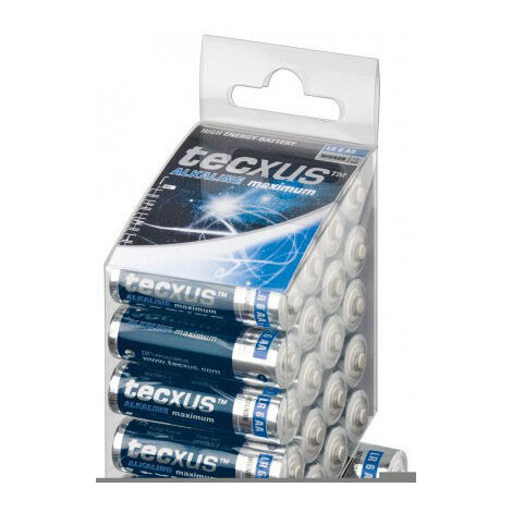 tecxus Tecxus LR6 AA 24 (Mignon) - Batterie à usage unique - AA - Alcaline - 1,5 V - 24 pièce(s) - Bleu - Gris (23818)