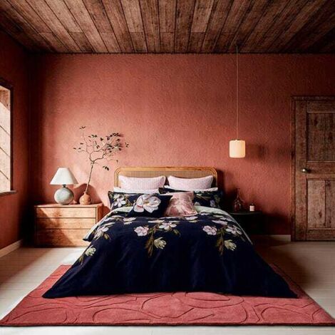 Ted Baker Opal Floral Duvet Cover Set Double Navy
