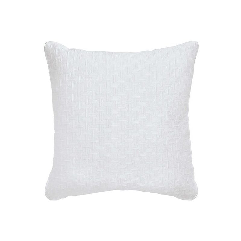 T Quilted Sham Pillowcase 65x65cm White - Ted Baker