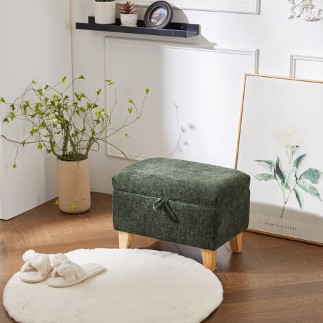 Teddy Fleece Upholstered Storage Ottoman