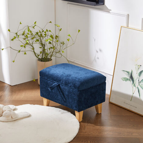 Teddy Fleece Upholstered Storage Ottoman
