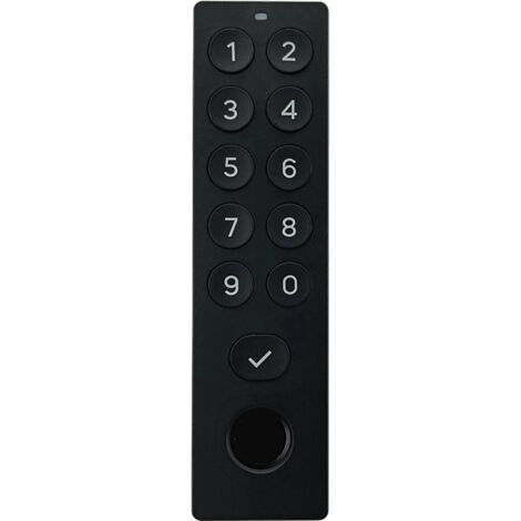 Tedee Keypad Pro Zahlentastatur inklusive Fingerprint Zutrittskontrolle, 125x33x23,5mm, schwarz
