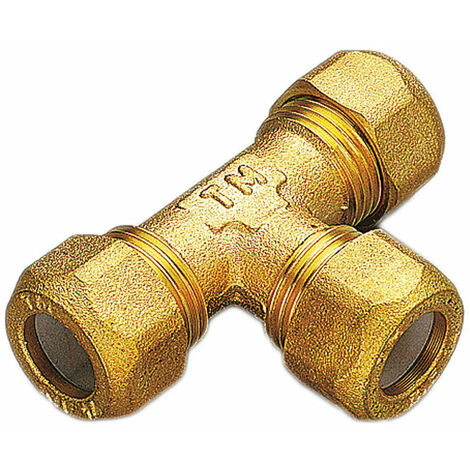 Tee 3 Dadi 1/2" Ø10 Per Rame Con Ogiva In Teflon