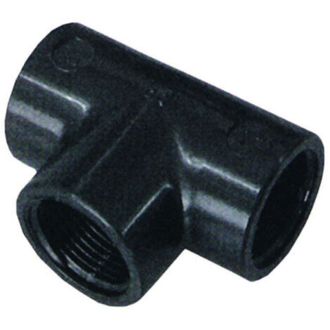 Tee 90° (pp) filettato femmina in polipropilene - Specifiche: F 1/2 - 20 pz