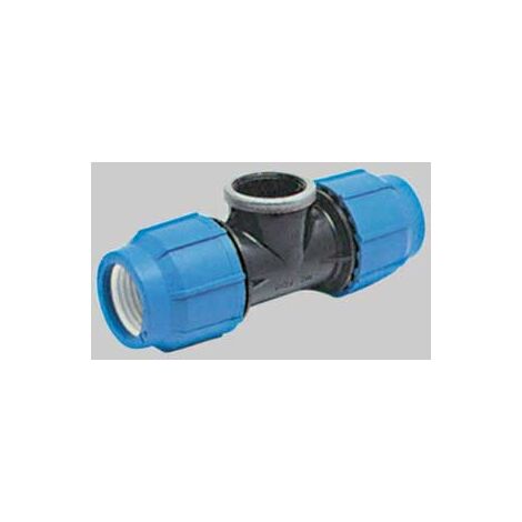 TEE A 90  ° CON DERIVAZIONE FEMMINA  EE  32x1/2x32 - UNIDELTA
