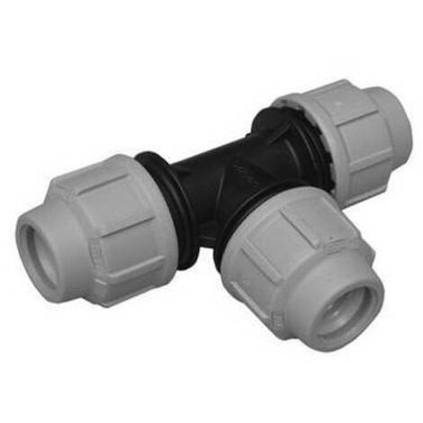 TEE A 90° DIANFLEX RACCORDO PER POLIETILENE Diam. 16 Blu