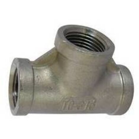 TEE A 90° F. F. F. ACCIAIO INOX 3/4 DH