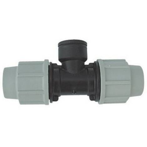 TEE A 90° FEMMINA PLASSON PER TUBO POLIETILENE 3" x 90