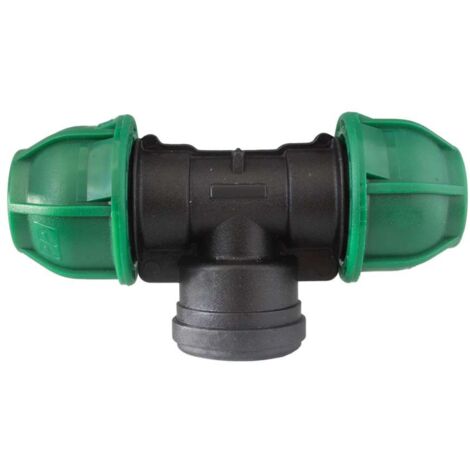TEE A COMPRESSIONE FILETTO FEMMINA PN10