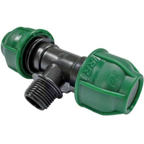 TEE A COMPRESSIONE FILETTO MASCHIO PN10 - MM 32X1"M - 5 pezzi
