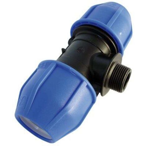 TEE A COMPRESSIONE FILETTO MASCHIO PN16 - MM 25X3/4M - 10 pezzi