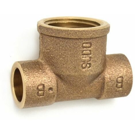 TEE BRONZO  F.  A SALDARE 1/2 x 14