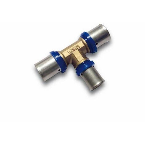 Tee doppia ridotta per tubo multistrato : Diametro - 20X16X16