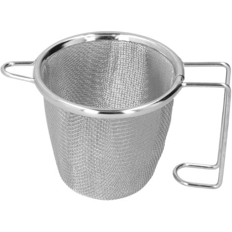 Tee-Ei aus Edelstahl mit Griff, Teefilter für Büro, Zuhause und unterwegs, Silber