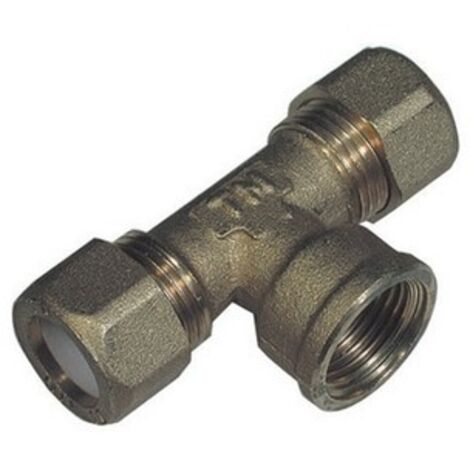 TEE FEMMINA PER RAME CON OGIVA TEFLON TIEMME 1/2 x 14