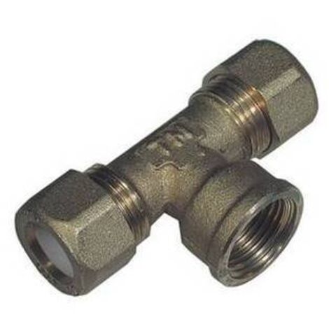 TEE FEMMINA PER RAME CON OGIVA TEFLON TIEMME 3/4 x 22 TIEMM
