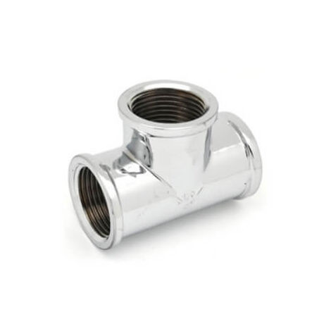 Tee Ff En Ottone Cromo Ibp 1/2" -Conf Faidf