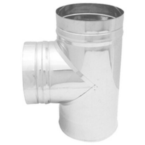 TEE IN ACCIAIO 316L A 90° PER CANNE FUMARIE Diam. 250 DK