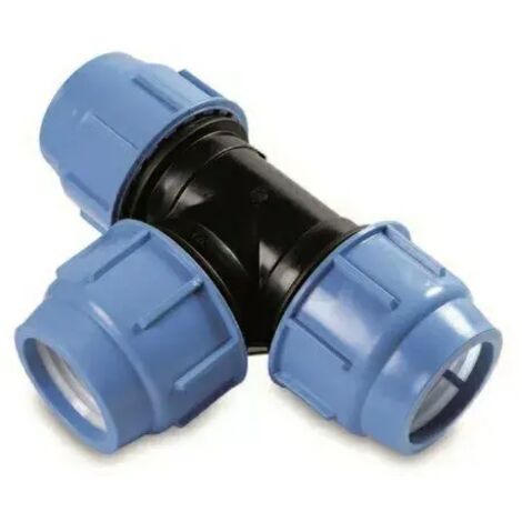 Tee in PE 90-90-90 MM BLUE SEAL PN10