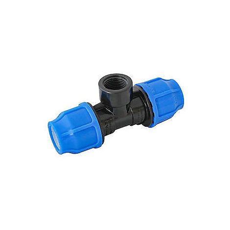 Tee plus fil femmina GH blu D63x2 Irritec