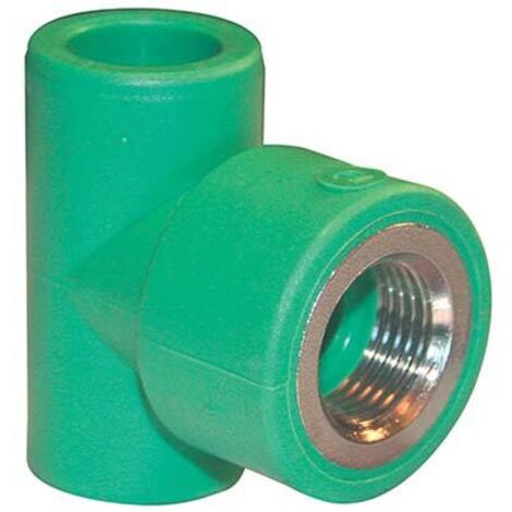 TEE PPR A SALDARE FILETTO FEMMINA - VERDE MM 20X1/2FX20- 10 pezzi