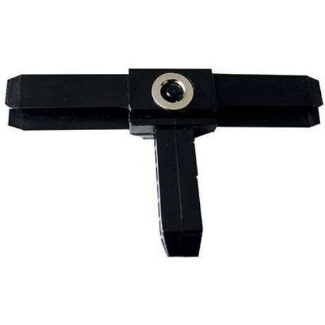 TEE PROFILO ZANZARIERA LINEA C SANGIORGIO - MAGNETICO PLASTICA NERA - 25 pezzi