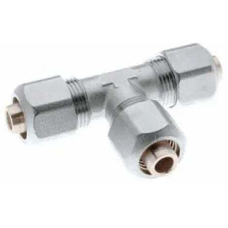 Tee/Raccordo Tee 3 Dadi Ø20 Multistrato A Stringere Completo Di Kit