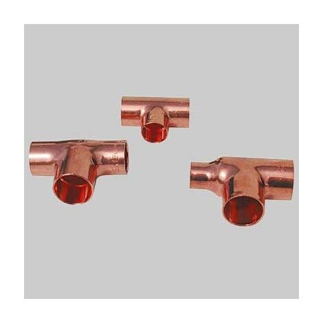TEE RAME RIDOTTO A SALDARE FEMMINA/FEMMINA/FEMMINA - 18 x 10 x 18