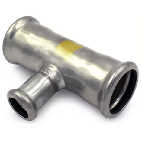 Tee ridotto ø28 x 22 x 28 Inox 316L a pressare GAS 192028022G - -  RACCORDERIE METALLICHE - -