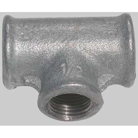 TEE RIDOTTO ZINCATO - 2" x 1"1/2 x 2"