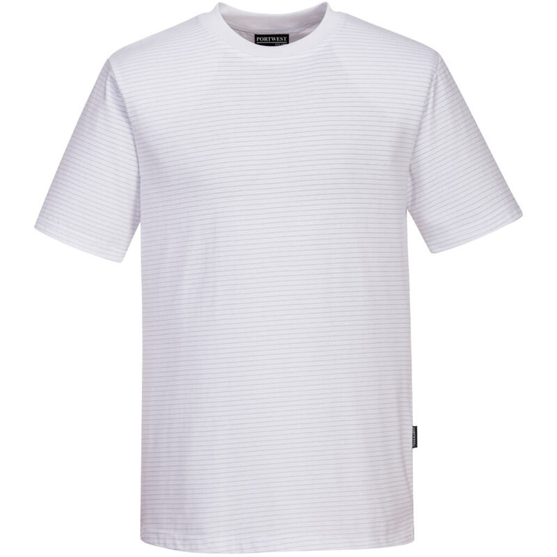 T-shirt Antistatique Esd - Taille 5xl - Blanc - Portwest T-shirt Antistatique Esd - Taille 5xl - Blanc - Portwest