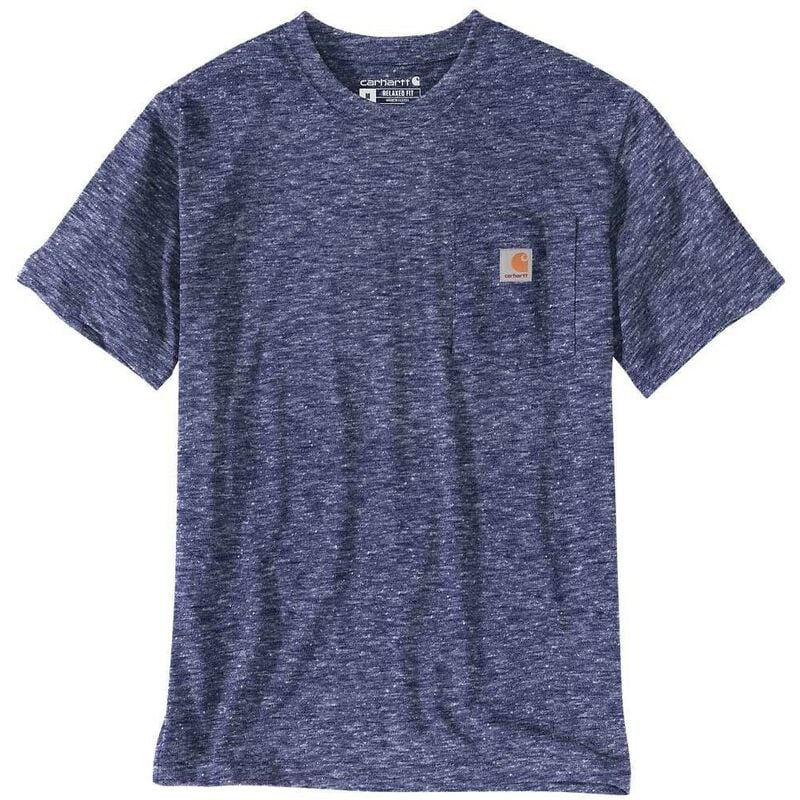 Workwear T-Shirt pocket Taille: s - Coloris: Scout Blue Snow Heather - Carhartt