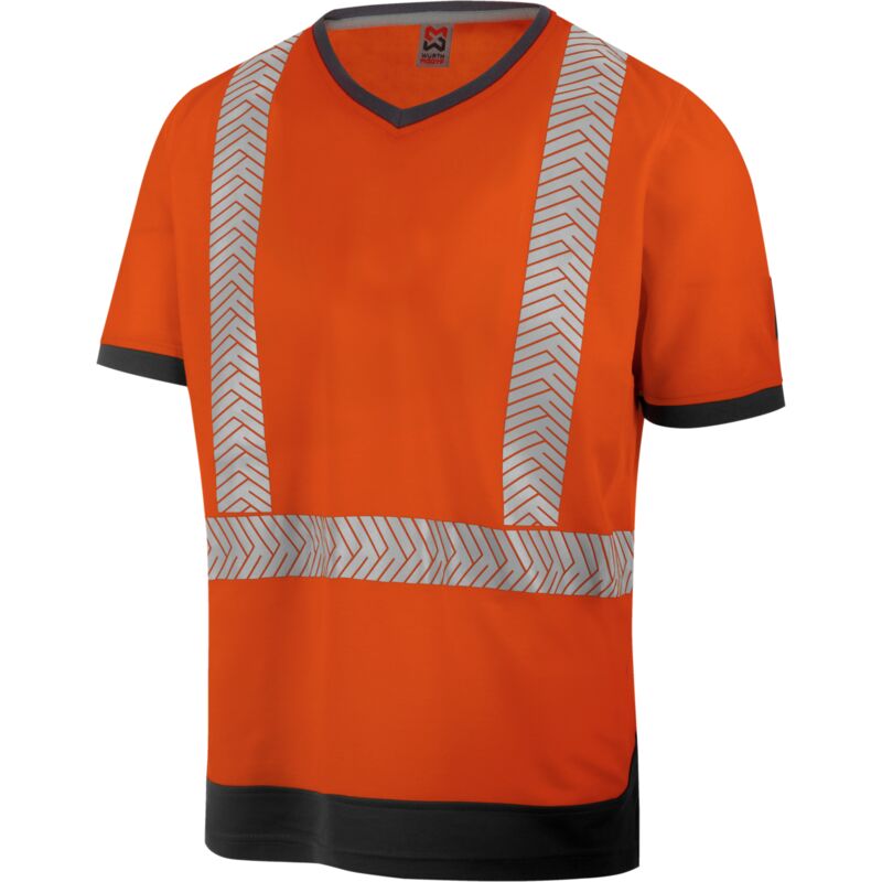 Tee-shirt de travail haute-visibilité orange fluo Würth Modyf 5XL