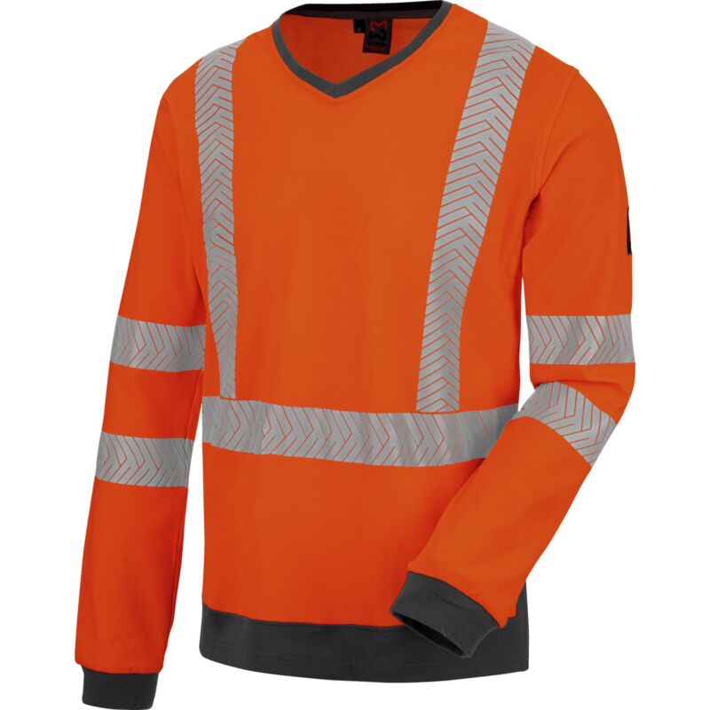 Tee-shirt de travail manches longues haute-visibilité orange fluo Würth Modyf 3XL