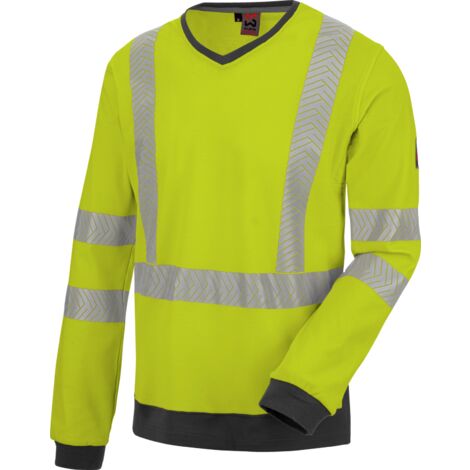 Tee-shirt de travail manches longues haute-visibilité jaune fluo Würth MODYF 4XL