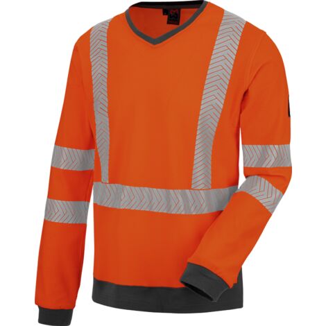 Tee-shirt de travail manches longues haute-visibilité orange fluo Würth MODYF M