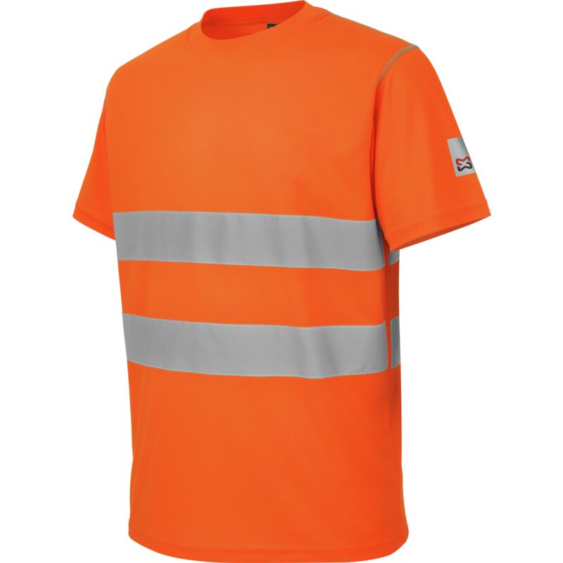 Tee-shirt de travail microporeux Würth Modyf haute-visibilité lumen orange s