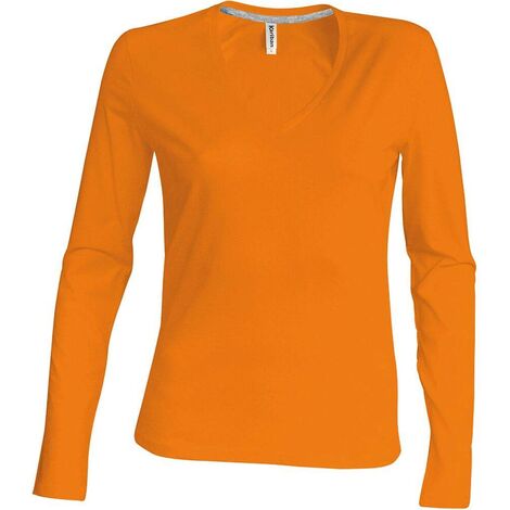 t shirt femme orange