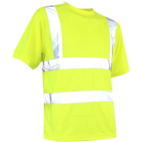 Tee shirt haute visibilité LMA Gyrophare Jaune Fluo M - Jaune Fluo