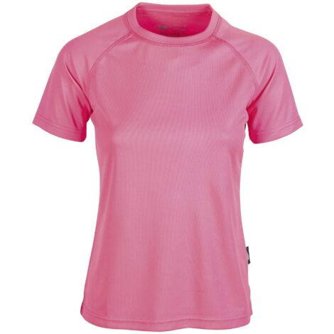 tee shirt femme rose fluo